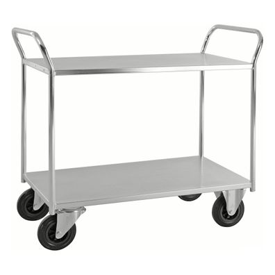 Kongamek Etagenwagen voll verschweisst und verzinkt mit 2 Boeden 940x540mm Ladeflaec