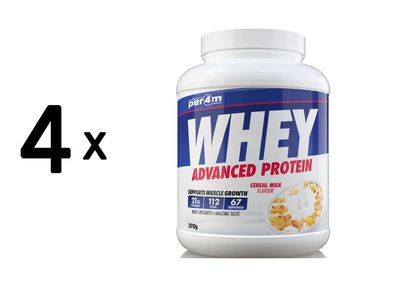 4 x Per4m Whey Advanced Protein (2010g) Cereal Milk