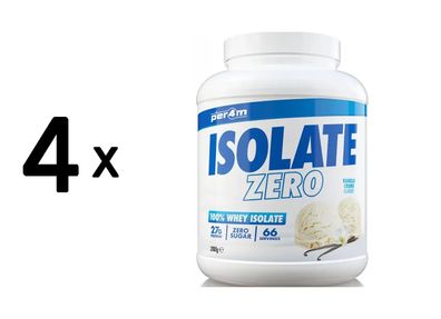 4 x Per4m Whey Isolate Zero (2000g) Vanilla Creme