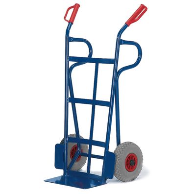 Rollcart Sackkarre -966- mit nach hinten gewoelbtem Flacheisen an Schaufel 1250mm ho