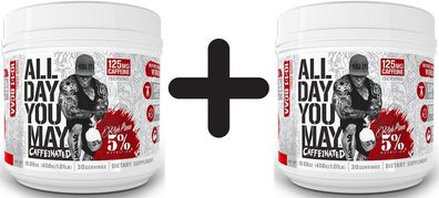 2 x AllDayYouMay Caffeinated - Legendary Series, Fruit Punch - 456g