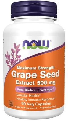 Grape Seed Maximum Strength, 500mg - 90 vcaps
