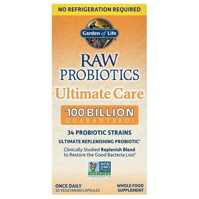 Raw Probiotics Ultimate Care (Shelf-Stable) - 30 vcaps