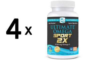 4 x Ultimate Omega 2X Sport - 60 softgels