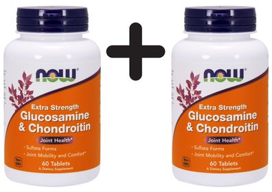 2 x Glucosamine & Chondroitin - Extra Strength - 60 tabs