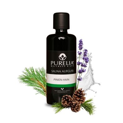 Purelia Saunaaufguss Konzentrat Pinien-Hain 100 ml natürlicher Sauna-aufguss