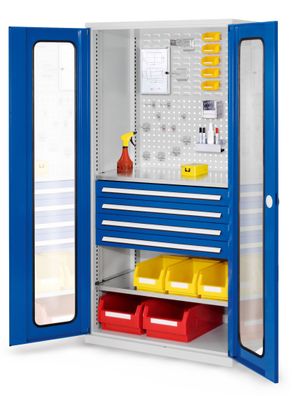 Kappes ®RasterPlan Schubladenschraenke 1950x1000x600mm Sichtfenstertueren Modell 33