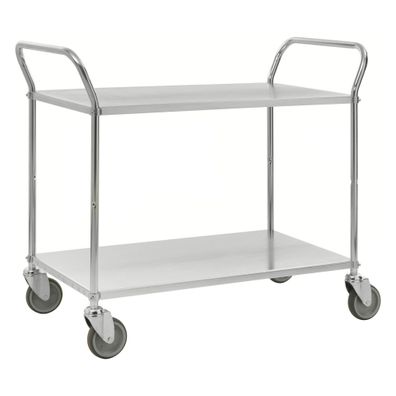Kongamek Etagenwagen mit 2 Boeden 900x540mm pulverbeschichtet und verzinkt mit 24mm