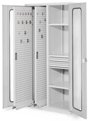 Kappes ®RasterPlan Vertikalschraenke 1950x1000x600mm Modell 81 Sichtfenstertueren l