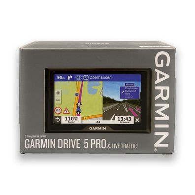 Garmin Drive 5 Pro & Live Traffic Navigationsgerät Navigation Navi Europa 5"