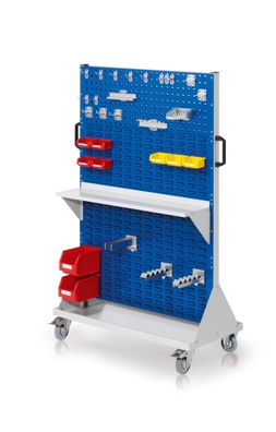 Kappes RasterMobil® mobiler Arbeitsplatzschrank Groese #4 1580x1000x500mm 2x Lochpl