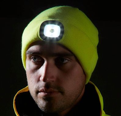 PORTWEST® Beanie B029 USB Wiederaufladbare LED-Kopfleuchte