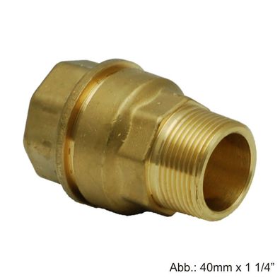 Isiflo Anschlussverschraubung Typ 110 mit Außengewinde, 32 mm x DN 25 (1")