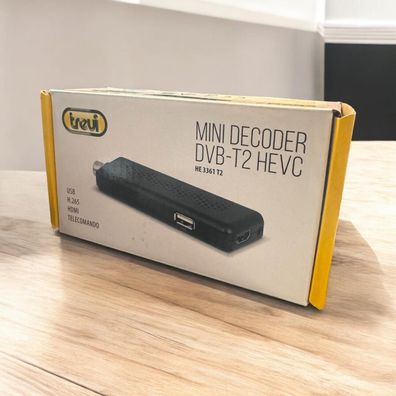 Trevi Mini Decoder Digital Terrestre HD - DVB-T2 HEVC (Modell: HE 3361 T2)