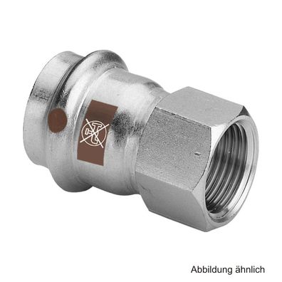 Viega Temponox Übergangsstück mit IG, Modell 1712, 15 mm x 1/2"