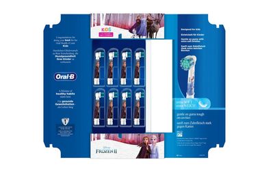 8x Oral-B Aufsteckbürsten Frozen 8er Pack Ersatzbürsten ab 3 Jahren Neu & OVP