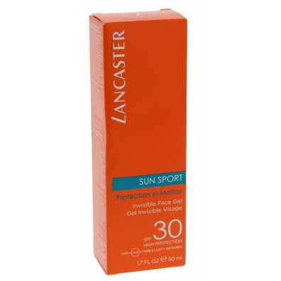 Lancaster Sun Sport Invisible Face Gel Matte Finish Spf30 50ml