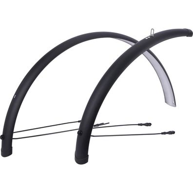 Contec Radschutzgarnitur Splash Protect 28" 54mm schwarz matt