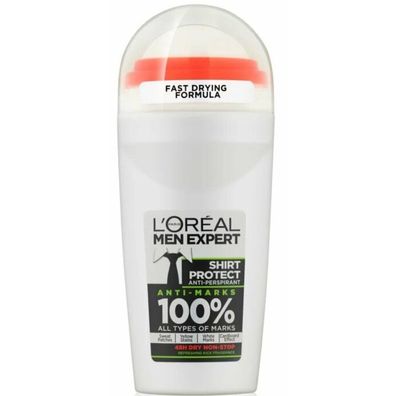 L'Oréal Professionnel Men Expert Shirt Protect Deodorant Roll On 50ml