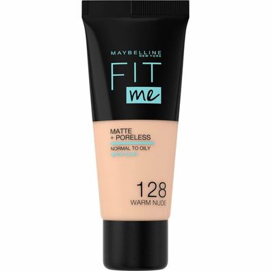 Maybelline New York Fit Me Matte Poreless Foundation 128 Warm