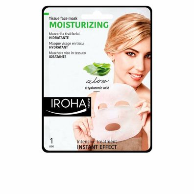 Iroha Nature Moisturizing Tissue Face Mask Aloe Vera 1 Einheit