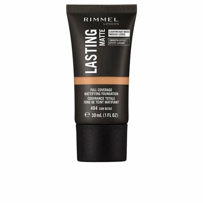 Rimmel London Lasting Matte Foundation 404 Sun Beige 30ml