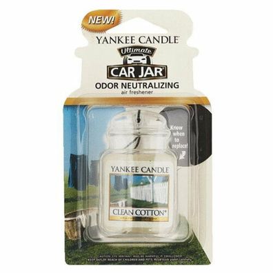 Yankee Candle Autoduft CarJar Ultimate Air Freshener Clean Cotton12 g