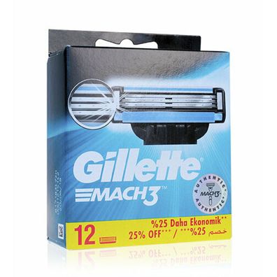 Gillette Mach 3 Rasierklingen - 12 Stück