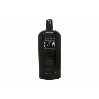 American Crew 3-In-1 Tea Tree Shampoo/Conditioner/Body Wash 1000ml