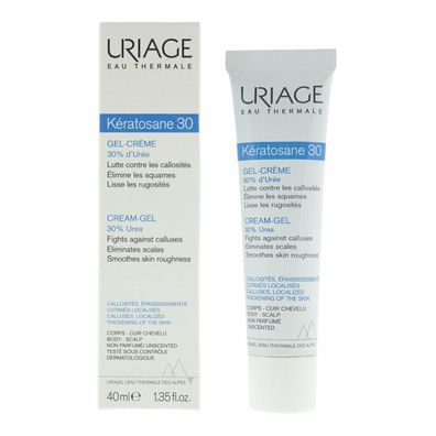 Uriage Keratosane 30 Gel Creme Raue trockene Haut Hornhaut 40ml