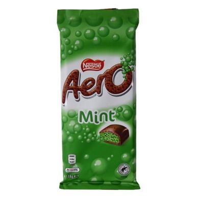 Nestle Aero Bubbly Mint Luftschokolade - Australian Import 118 g