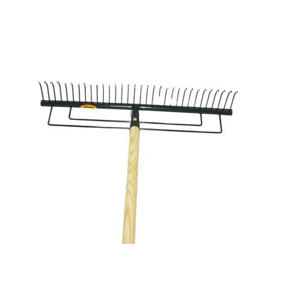 Polar Rasenrechen 70 cm 40 Zinken Harke Heurechen Laubrechen mit 150 cm Stiel