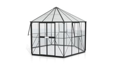 Hera 9000 ESG/HKP 3/6mm, schwarz Gewächshaus Vitavia Pergart Treibhaus Pavillon