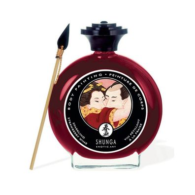 SHUNGA Sparkl. Strawberry Wine Body Painting 100ml