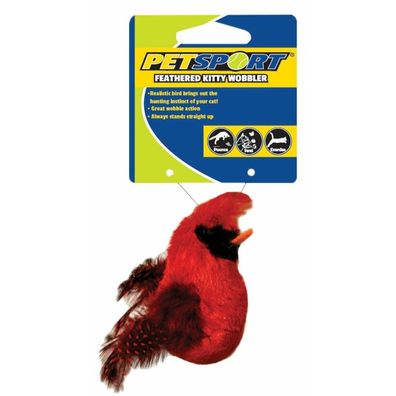 Feathered Kitty Wobbler rood