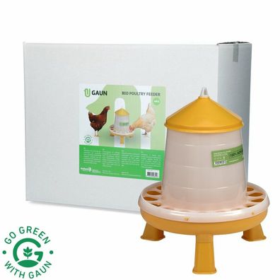 Geflügel Futterautomat 4 kg Bio grün lemon mit Ständer