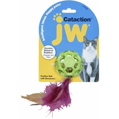 JW Cataction Feather Ball with Bell