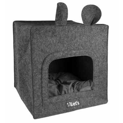 Let's sleep Pet Cave Chunk Antraciet