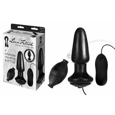 LUX FETISH 4' Inflatbale Vibrating Butt Plug