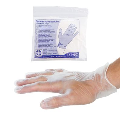 Einmalhandschuhe Vinyl nach DIN EN 455 Pack à 4 Stück Vinylhandschuhe