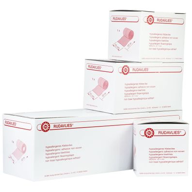 Rudavlies querelastisches Klebevlies gerollt 10 m zur Wundauflagenfixierung