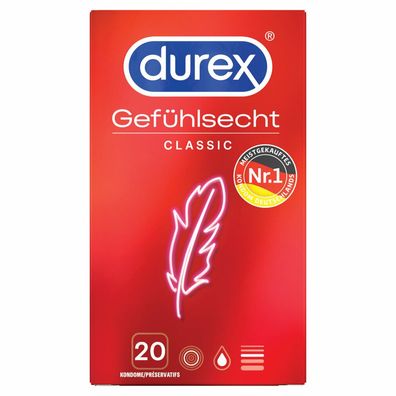 DUREX Gefühlsecht Classic 20 St. -New Design