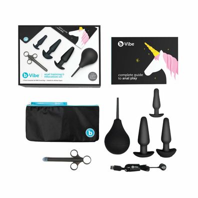 b-Vibe Anal Training & Education Set Black