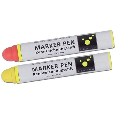 tee-uu MARKER PEN Kennzeichnungsstift in 2 Farben 14 cm Länge Markierungsstift