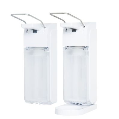 Universal Armhebelspender für 500 ml oder 1000 ml Euroflaschen weiß