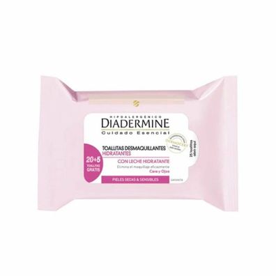 Diadermine Moisturizing Makeup Remover Wipes 25 Einheiten