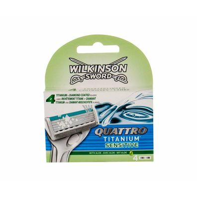 Wilkinson SWORD Quattro Titanium Sensitive Rasierklingen, 4 St