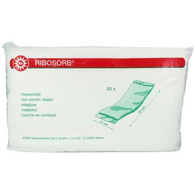 50 x Ribosorb Vlieswindel 11 x 37 cm Inkontinenz Windel für Erwachsene Kinder