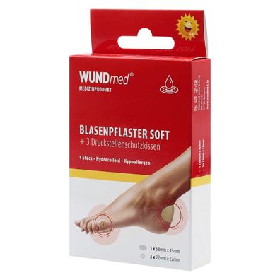 WUNDmed® Blasenpflaster + 3 Druckstellenschutzkissen Hydrocolloid