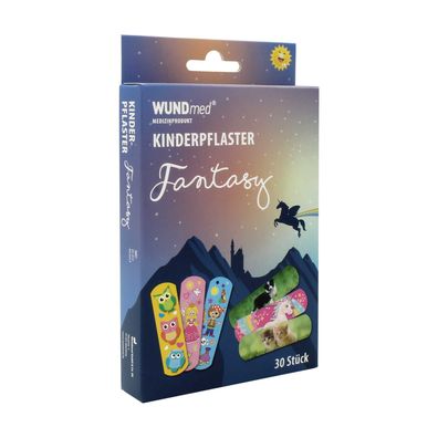 WUNDmed® Kinderpflaster "Fantasy" 63 x 19 mm 30 Stück/Packung Motivpflaster